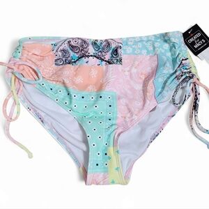 Salt+Cove Juniors Blue Highwaist Bikini Bottoms